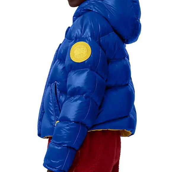 Canada Goose Pyer Moss Reversible Crop Wave Puffer XS NWT - Picture 4 of 10